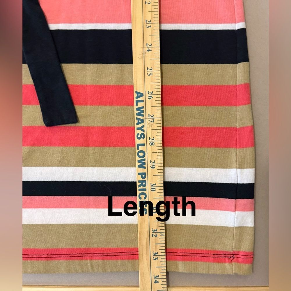 Allison Brittney Striped Midi Dress in Pink, Navy and Tan - Picture 6 of 10